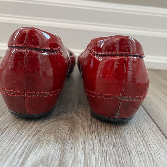 Ecco red patent leather slip-on flats - Picture 6 of 6